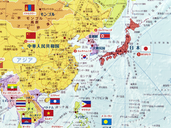 暮らしに役立つ地図タペストリー 東京カートグラフィック